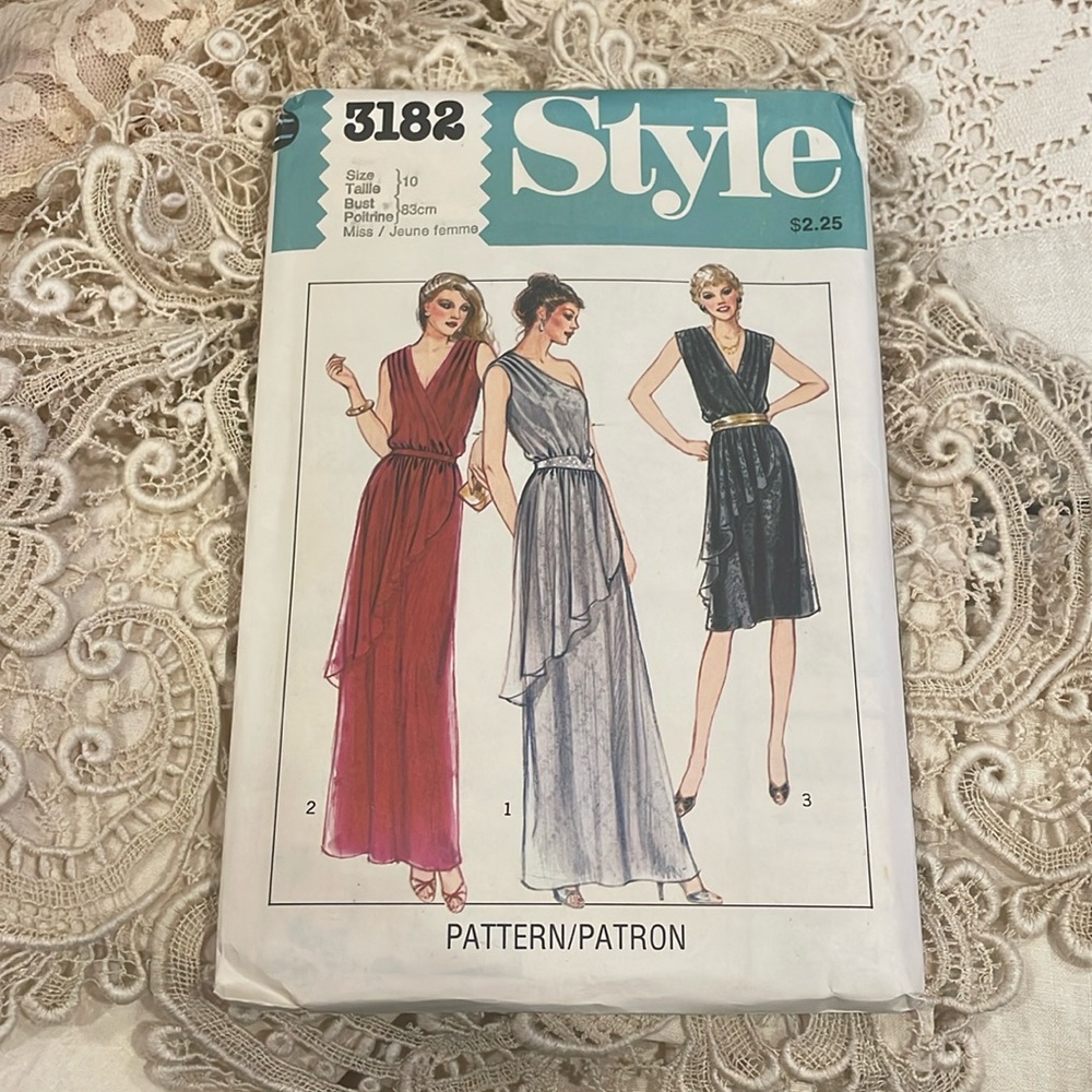 Vtg 1980‎ Dress Pattern